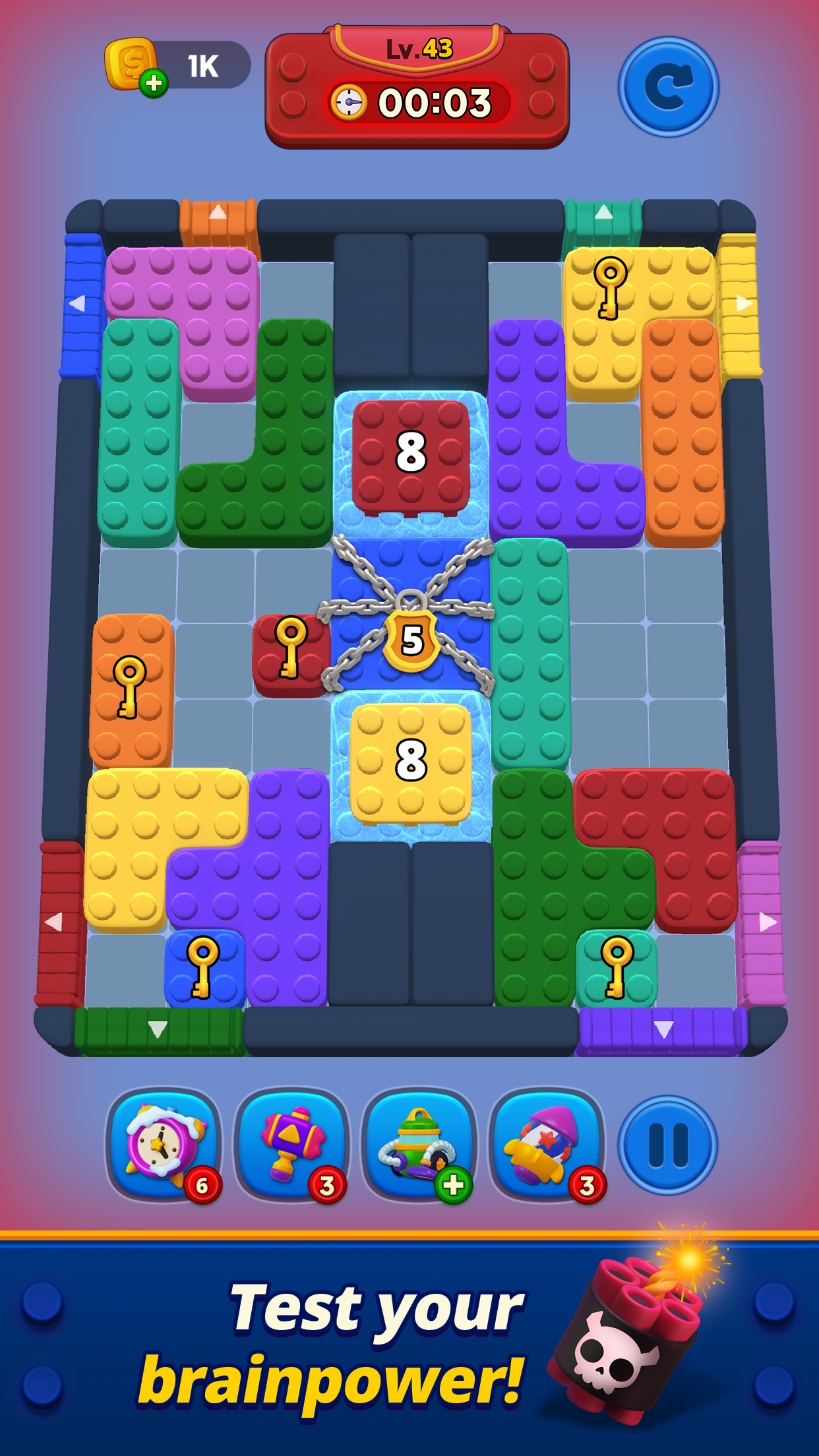 Block Juggle - Test your puzzle skills with strategic block placements.